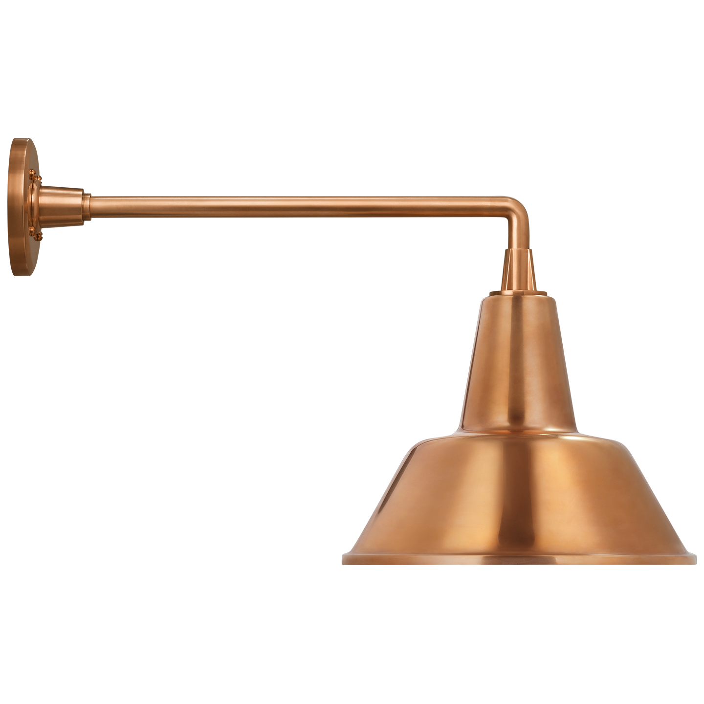 Academy 17.5" Mack Barn Light | Soft Copper | 12.5 | 12.5" Soft Copper Bowers Shade