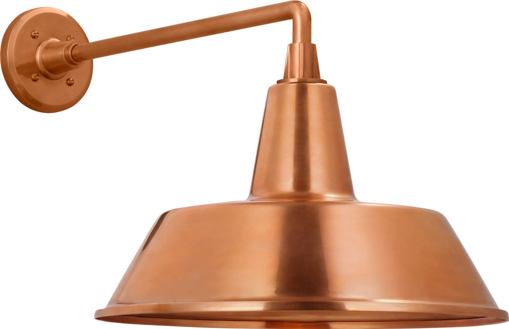 Academy 17.5" Mack Barn Light | Soft Copper | 16 | 16" Soft Copper Bowers Shade
