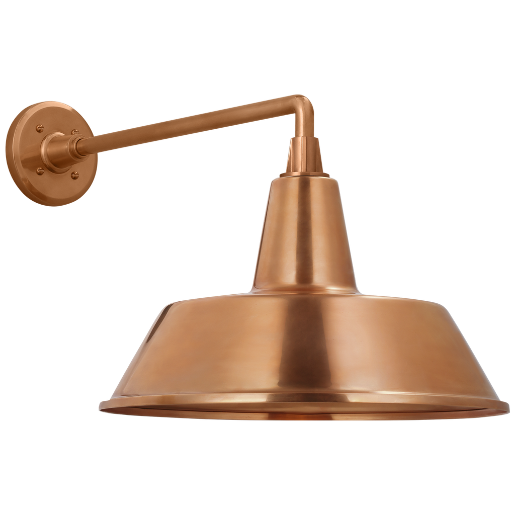 Academy 17.5" Mack Barn Light | Soft Copper | 16 | 16" Soft Copper Bowers Shade