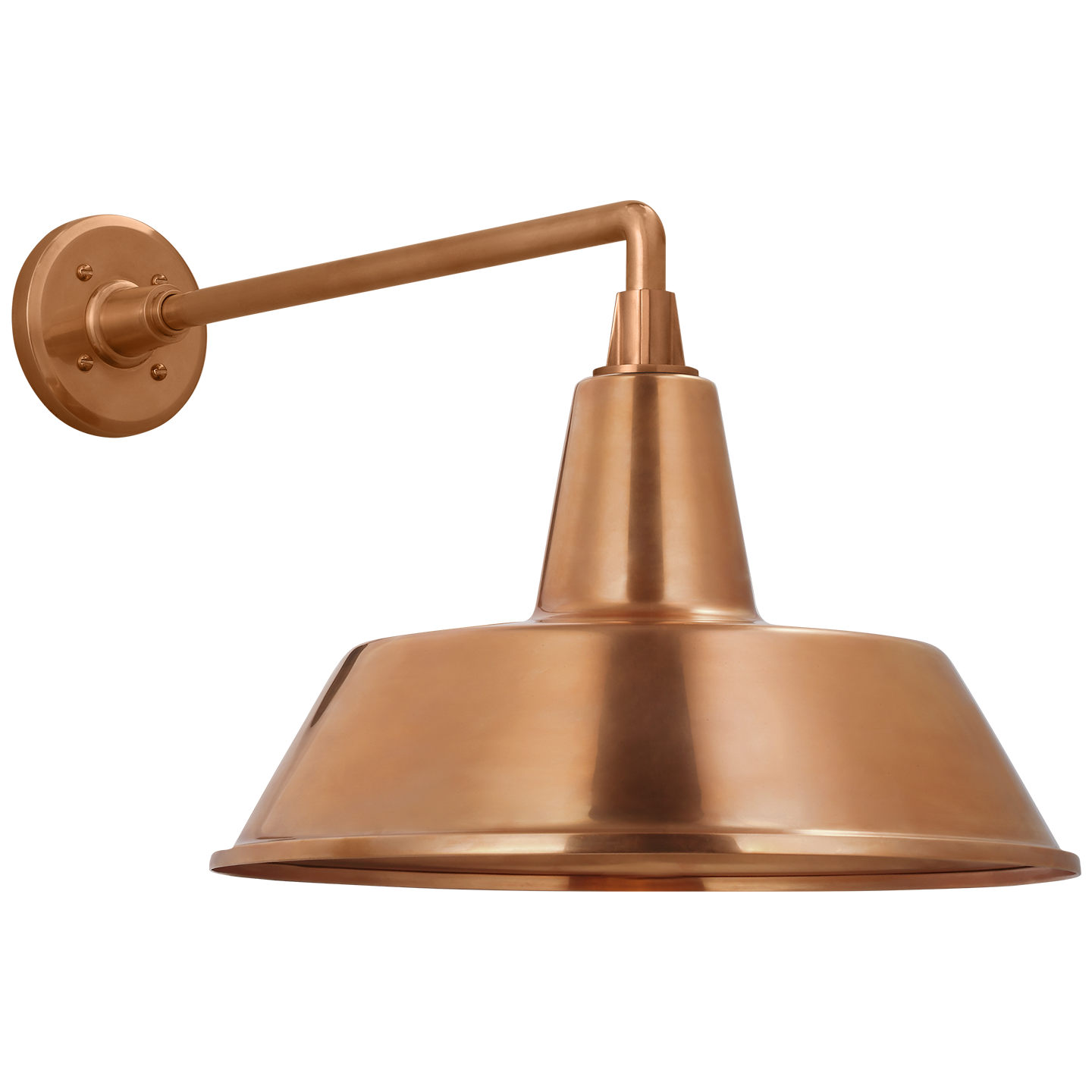 Academy 17.5" Mack Barn Light | Soft Copper | 16 | 16" Soft Copper Bowers Shade
