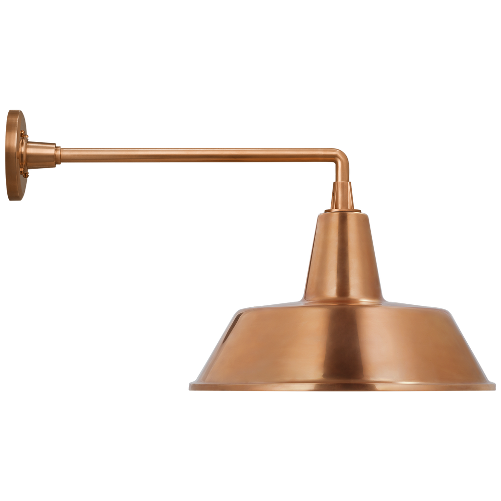 Academy 17.5" Mack Barn Light | Soft Copper | 16 | 16" Soft Copper Bowers Shade