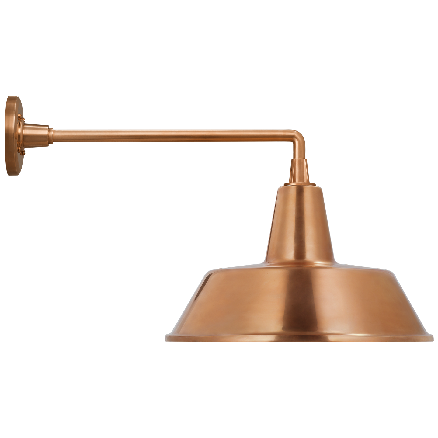 Academy 17.5" Mack Barn Light | Soft Copper | 16 | 16" Soft Copper Bowers Shade