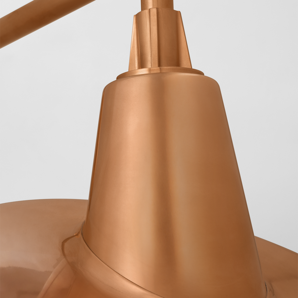 Academy 17.5" Mack Barn Light | Soft Copper | 16 | 16" Soft Copper Tilted Bowers Shade
