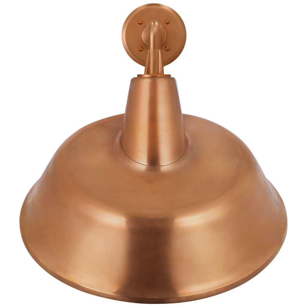 Academy 17.5" Mack Barn Light | Soft Copper | 16 | 16" Soft Copper Tilted Bowers Shade