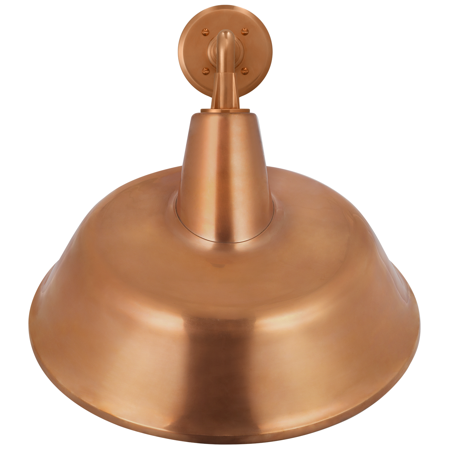 Academy 17.5" Mack Barn Light | Soft Copper | 16 | 16" Soft Copper Tilted Bowers Shade