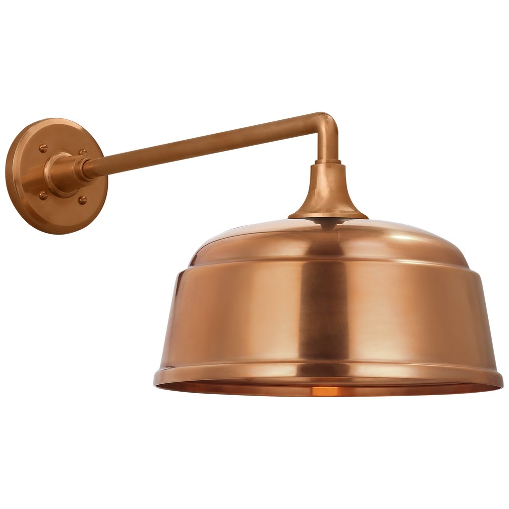 Academy 17.5" Mack Barn Light | Soft Copper | 12.5 | 12.5" Soft Copper Rockhouse Shade