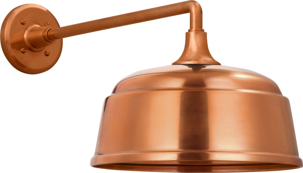 Academy 17.5" Mack Barn Light | Soft Copper | 12.5 | 12.5" Soft Copper Rockhouse Shade