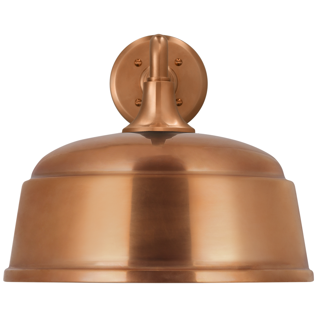 Academy 17.5" Mack Barn Light | Soft Copper | 12.5 | 12.5" Soft Copper Rockhouse Shade