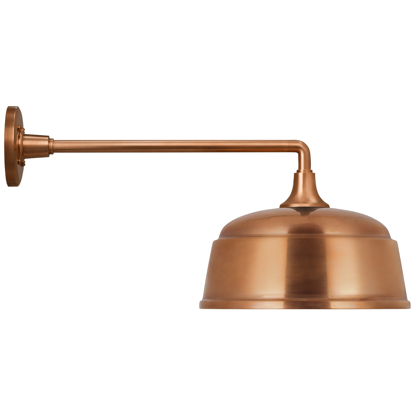 Academy 17.5" Mack Barn Light | Soft Copper | 12.5 | 12.5" Soft Copper Rockhouse Shade
