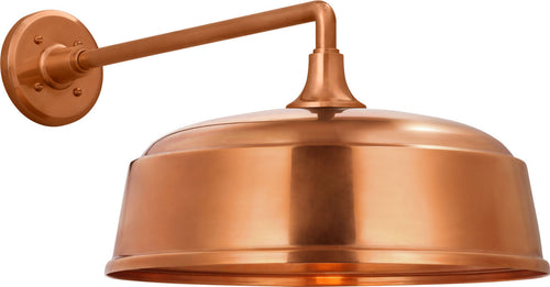 Academy 17.5" Mack Barn Light | Soft Copper | 16 | 16" Soft Copper Rockhouse Shade