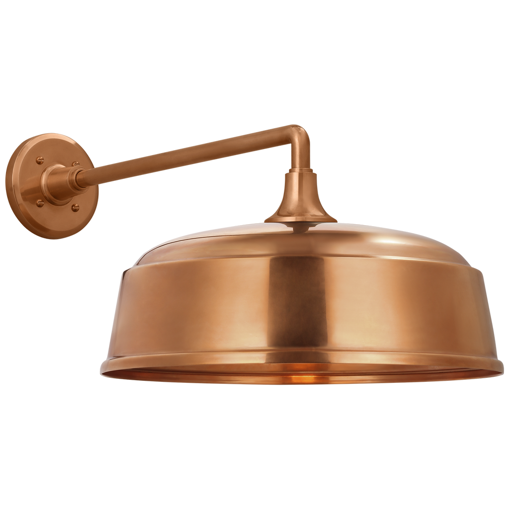 Academy 17.5" Mack Barn Light | Soft Copper | 16 | 16" Soft Copper Rockhouse Shade