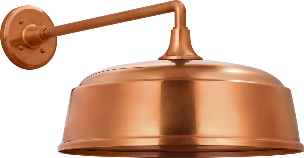 Academy 17.5" Mack Barn Light | Soft Copper | 16 | 16" Soft Copper Rockhouse Shade