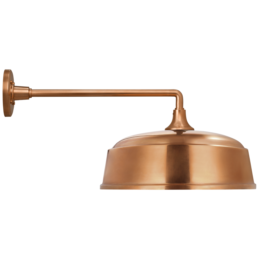 Academy 17.5" Mack Barn Light | Soft Copper | 16 | 16" Soft Copper Rockhouse Shade