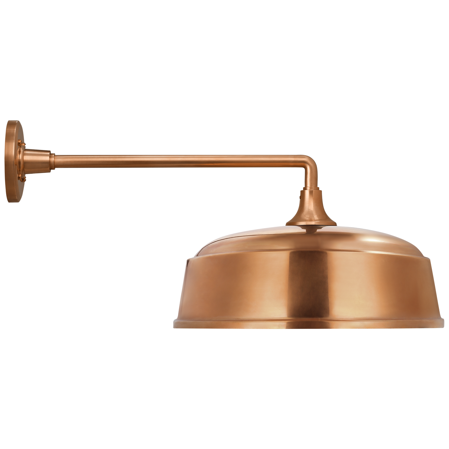 Academy 17.5" Mack Barn Light | Soft Copper | 16 | 16" Soft Copper Rockhouse Shade