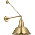 Academy 17.5" Anchored Mack Barn Light | Hand-Rubbed Antique Brass | 12.5 | 12.5" Hand-Rubbed Antique Brass Bowers Shade