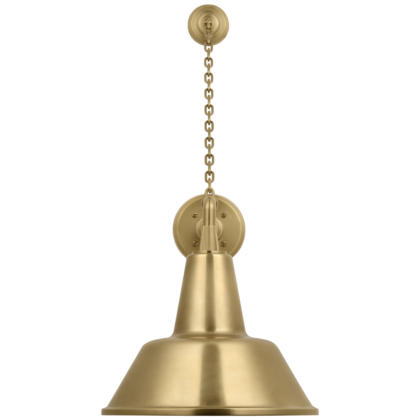 Academy 17.5" Anchored Mack Barn Light | Hand-Rubbed Antique Brass | 12.5 | 12.5" Hand-Rubbed Antique Brass Bowers Shade