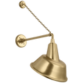 Academy 17.5" Anchored Mack Barn Light | Hand-Rubbed Antique Brass | 12.5 | 12.5" Hand-Rubbed Antique Brass Tilted Bowers Shade