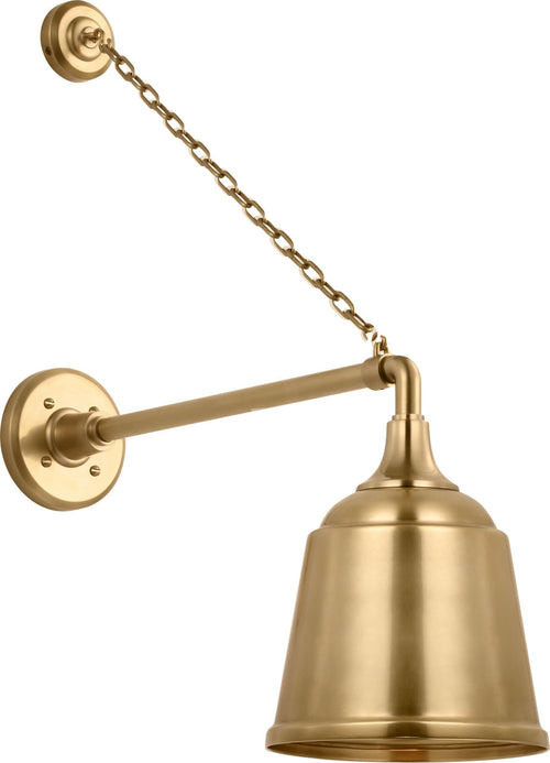 Academy 17.5" Anchored Mack Barn Light | Hand-Rubbed Antique Brass | 8 | 8" Hand-Rubbed Antique Brass Rockhouse Shade