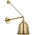 Academy 17.5" Anchored Mack Barn Light | Hand-Rubbed Antique Brass | 8 | 8" Hand-Rubbed Antique Brass Rockhouse Shade