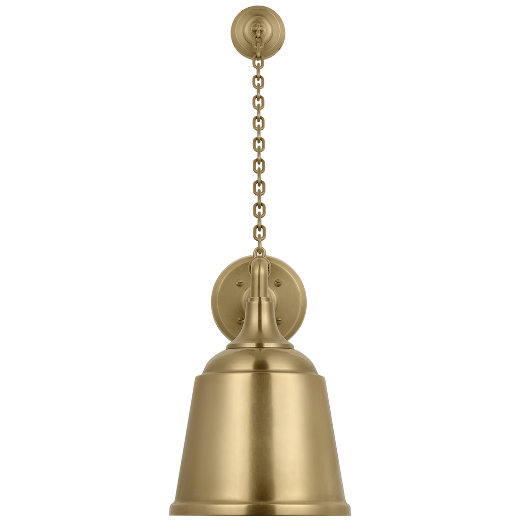 Academy 17.5" Anchored Mack Barn Light | Hand-Rubbed Antique Brass | 8 | 8" Hand-Rubbed Antique Brass Rockhouse Shade
