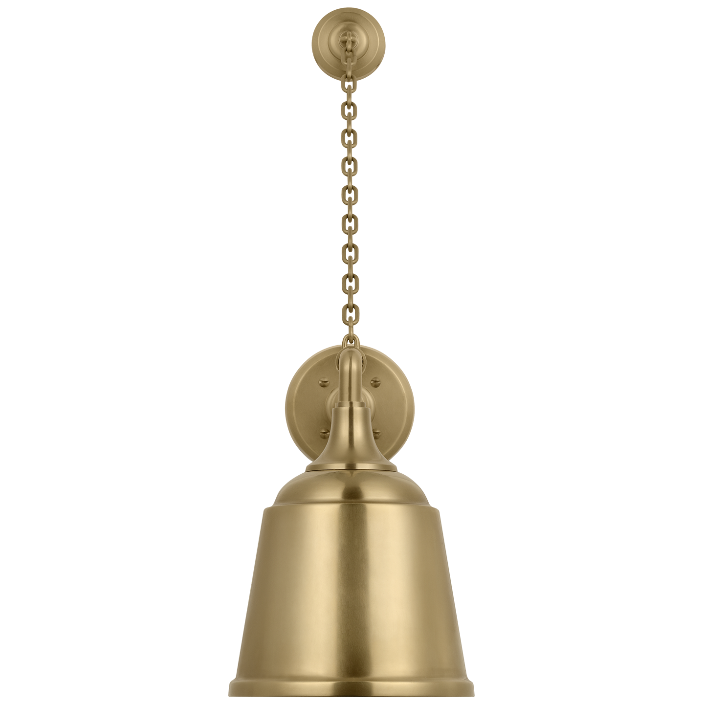 Academy 17.5" Anchored Mack Barn Light | Hand-Rubbed Antique Brass | 8 | 8" Hand-Rubbed Antique Brass Rockhouse Shade