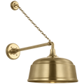 Academy 17.5" Anchored Mack Barn Light | Hand-Rubbed Antique Brass | 12.5 | 12.5" Hand-Rubbed Antique Brass Rockhouse Shade