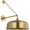 Academy 17.5" Anchored Mack Barn Light | Hand-Rubbed Antique Brass | 16 | 16" Hand-Rubbed Antique Brass Rockhouse Shade