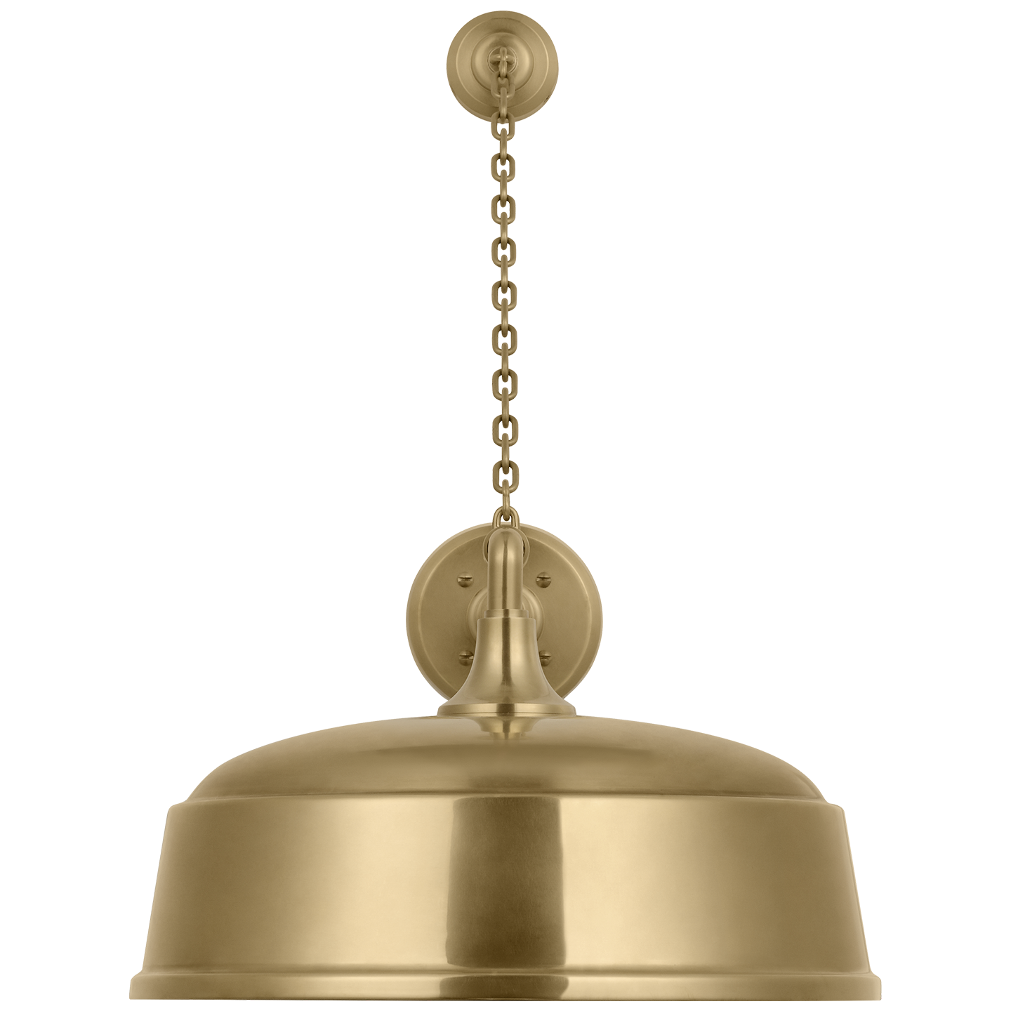 Academy 17.5" Anchored Mack Barn Light | Hand-Rubbed Antique Brass | 16 | 16" Hand-Rubbed Antique Brass Rockhouse Shade
