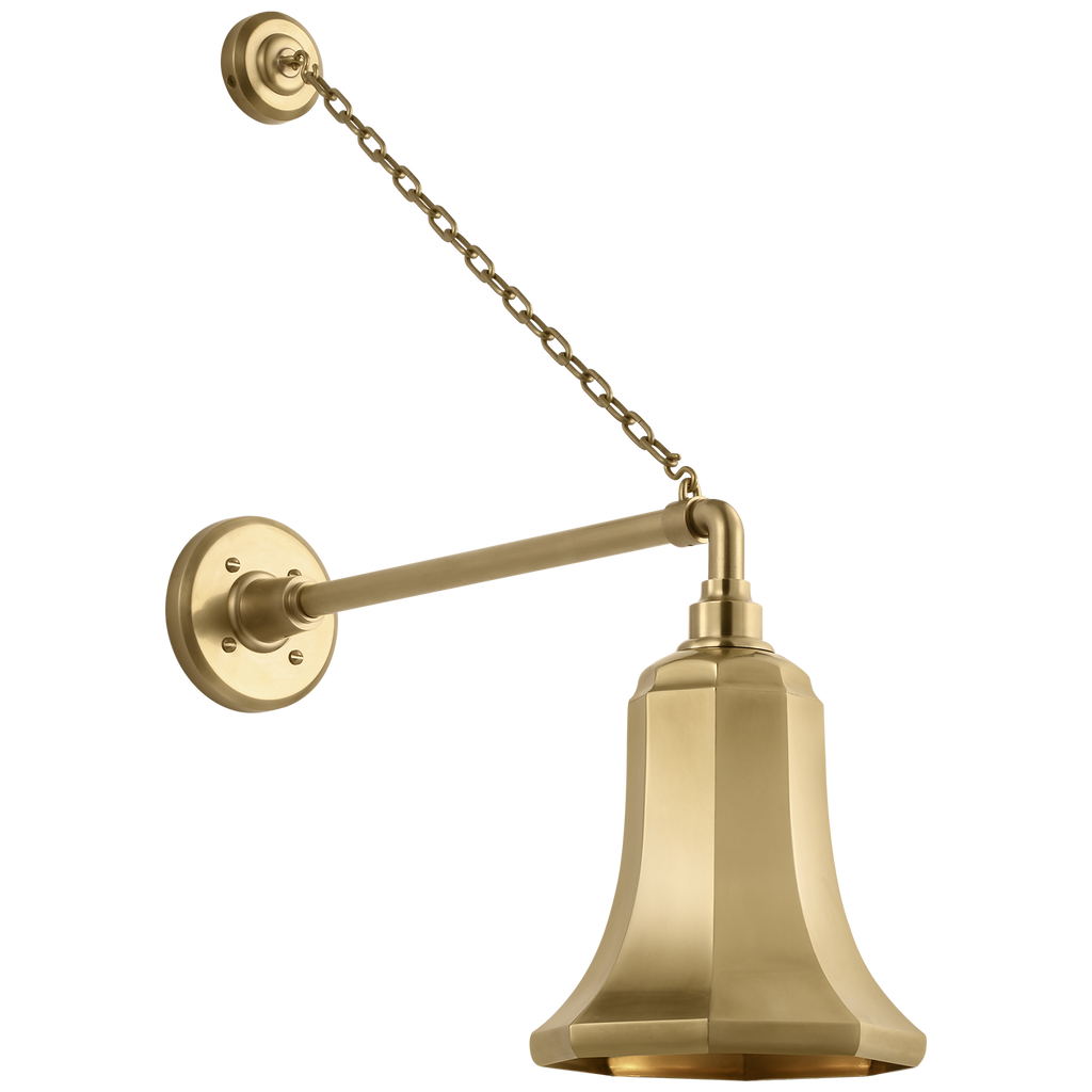 Academy 17.5" Anchored Mack Barn Light | Hand-Rubbed Antique Brass | 7.5 | 7.5" Hand-Rubbed Antique Brass Savannah Shade