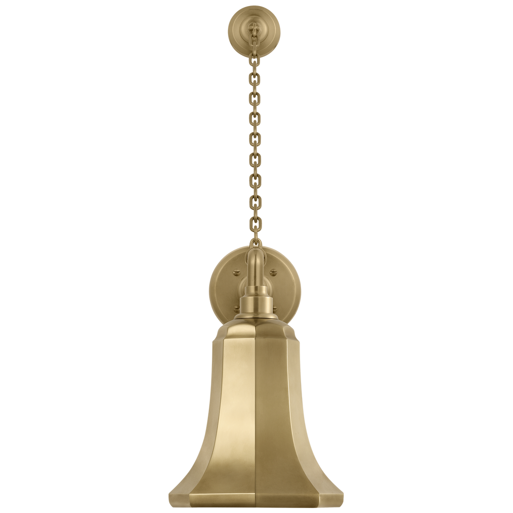 Academy 17.5" Anchored Mack Barn Light | Hand-Rubbed Antique Brass | 7.5 | 7.5" Hand-Rubbed Antique Brass Savannah Shade