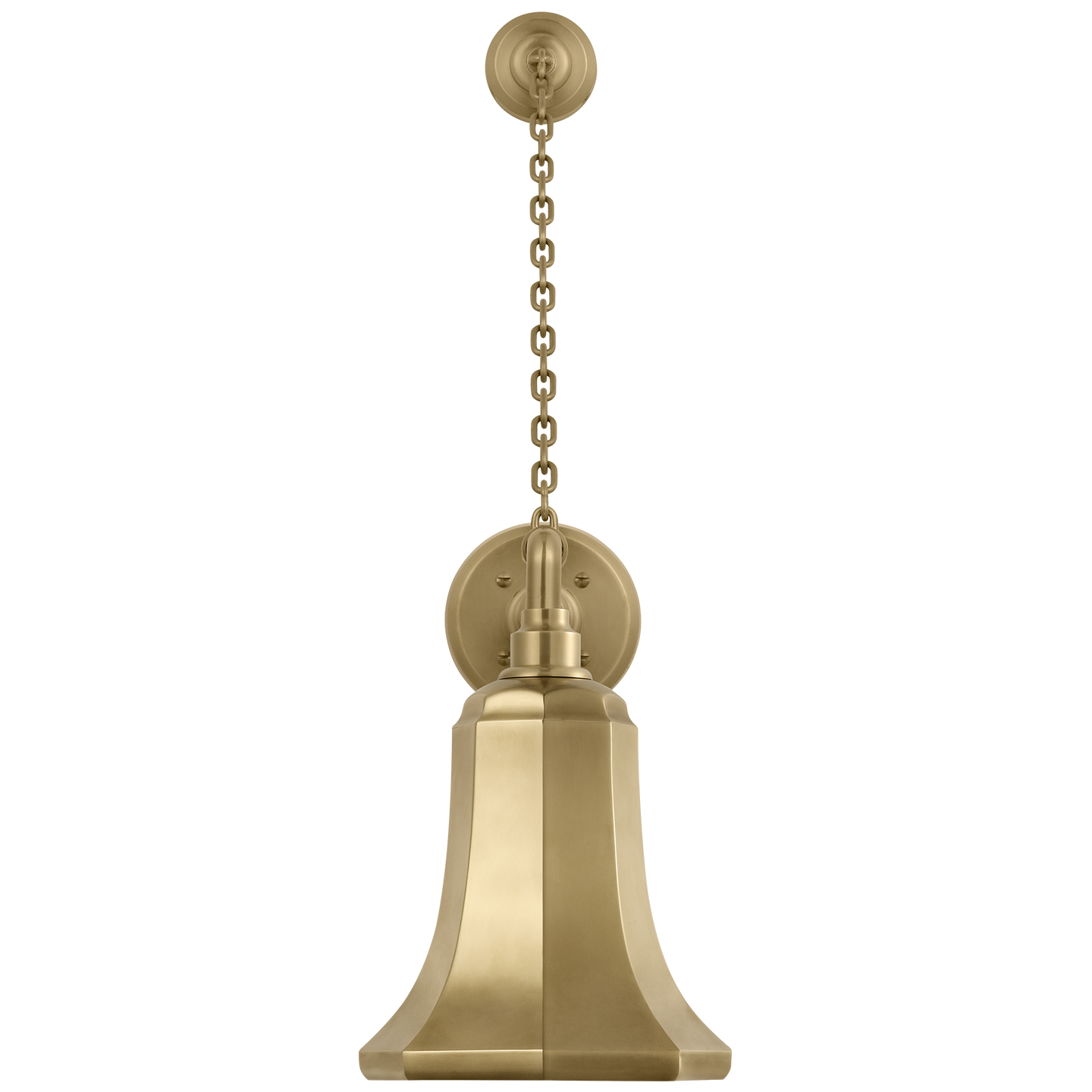 Academy 17.5" Anchored Mack Barn Light | Hand-Rubbed Antique Brass | 7.5 | 7.5" Hand-Rubbed Antique Brass Savannah Shade