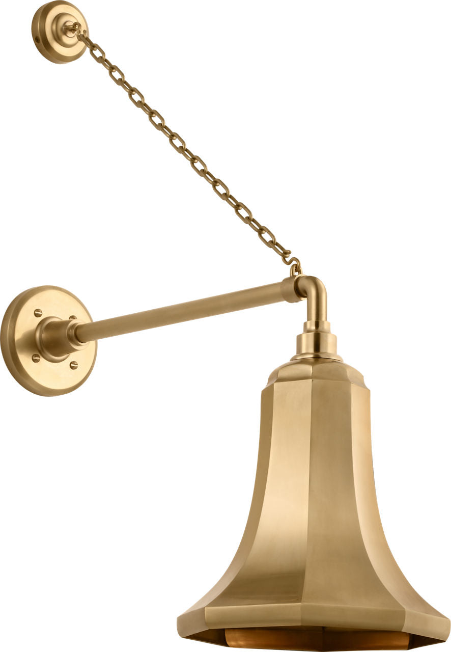 Academy 17.5" Anchored Mack Barn Light | Hand-Rubbed Antique Brass | 9.25 | 9.25" Hand-Rubbed Antique Brass Savannah Shade