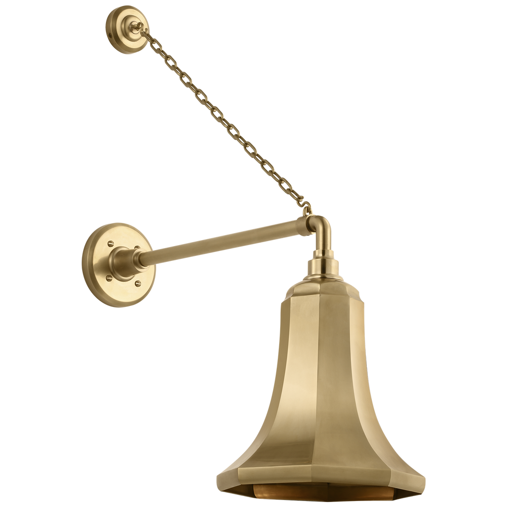 Academy 17.5" Anchored Mack Barn Light | Hand-Rubbed Antique Brass | 9.25 | 9.25" Hand-Rubbed Antique Brass Savannah Shade