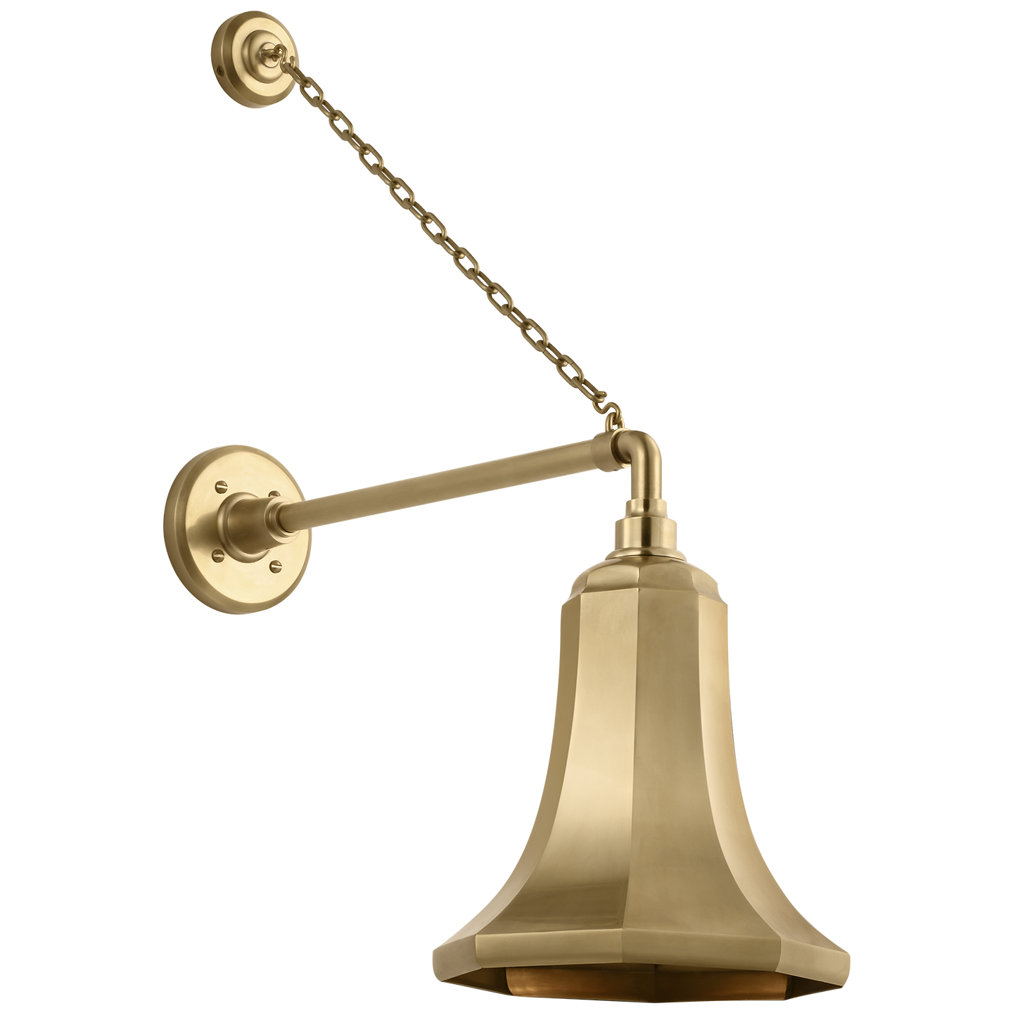 Academy 17.5" Anchored Mack Barn Light | Hand-Rubbed Antique Brass | 9.25 | 9.25" Hand-Rubbed Antique Brass Savannah Shade