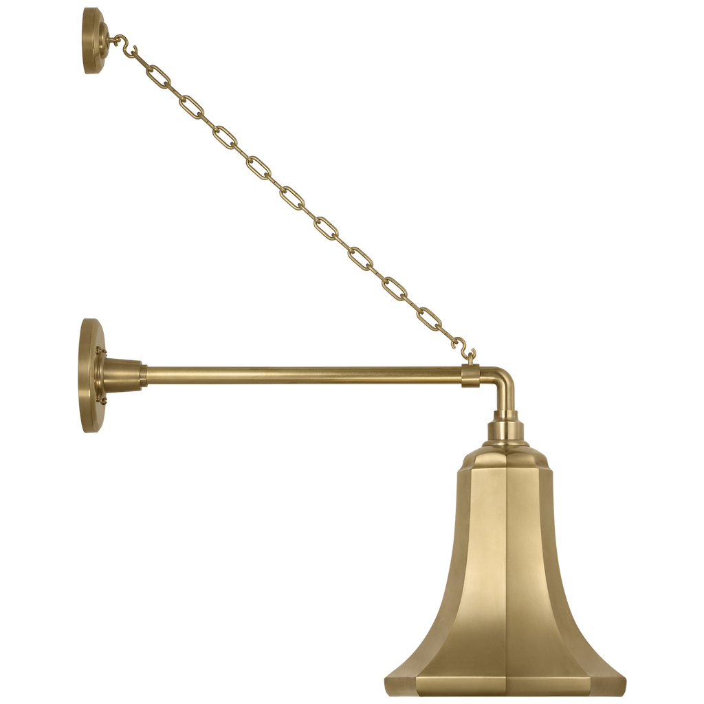 Academy 17.5" Anchored Mack Barn Light | Hand-Rubbed Antique Brass | 9.25 | 9.25" Hand-Rubbed Antique Brass Savannah Shade