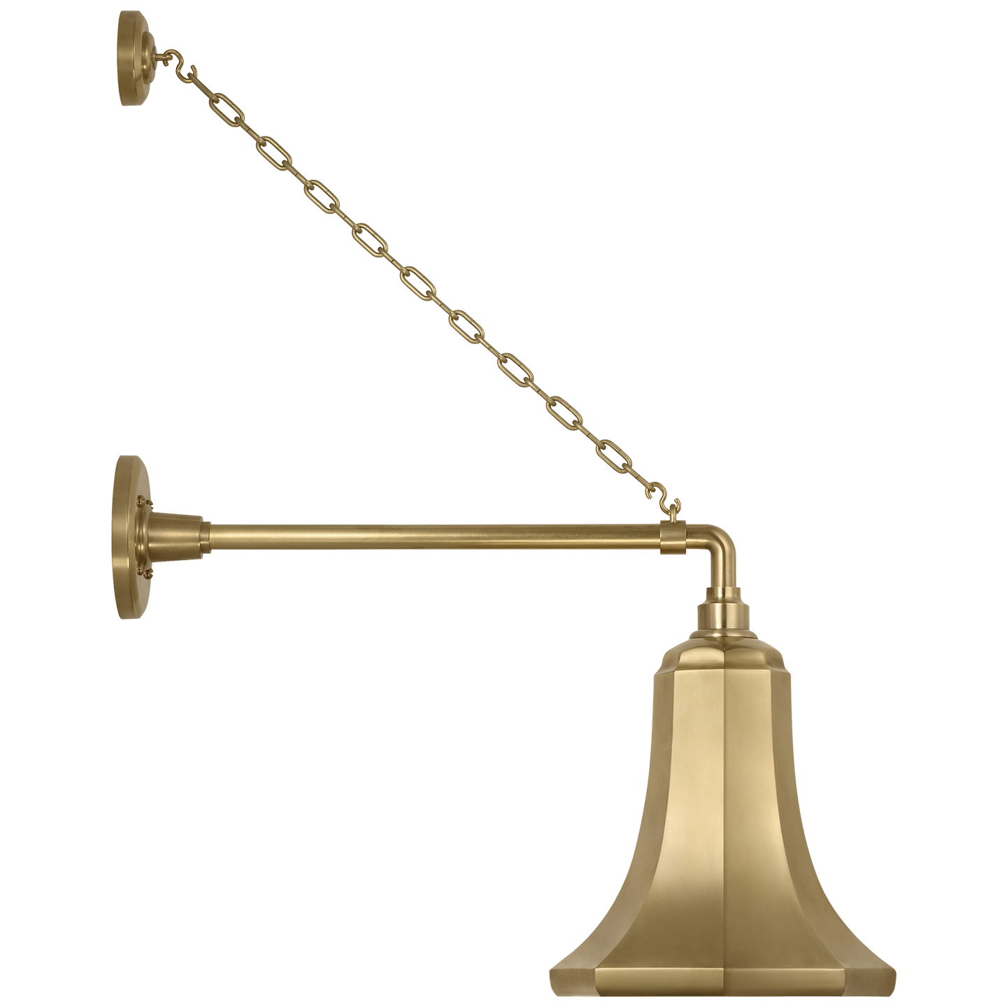 Academy 17.5" Anchored Mack Barn Light | Hand-Rubbed Antique Brass | 9.25 | 9.25" Hand-Rubbed Antique Brass Savannah Shade