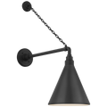 Academy 17.5" Anchored Mack Barn Light | Matte Black | 9 | 9" Matte Black Conical Savannah Shade