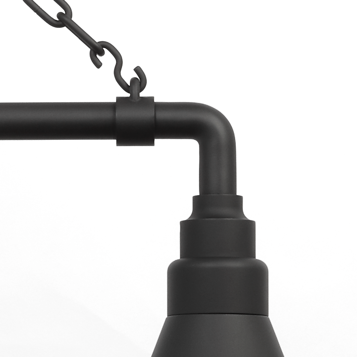 Academy 17.5" Anchored Mack Barn Light | Matte Black | 9 | 9" Matte Black Conical Savannah Shade