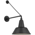 Academy 17.5" Anchored Mack Barn Light | Matte Black | 12.5 | 12.5" Matte Black Bowers Shade