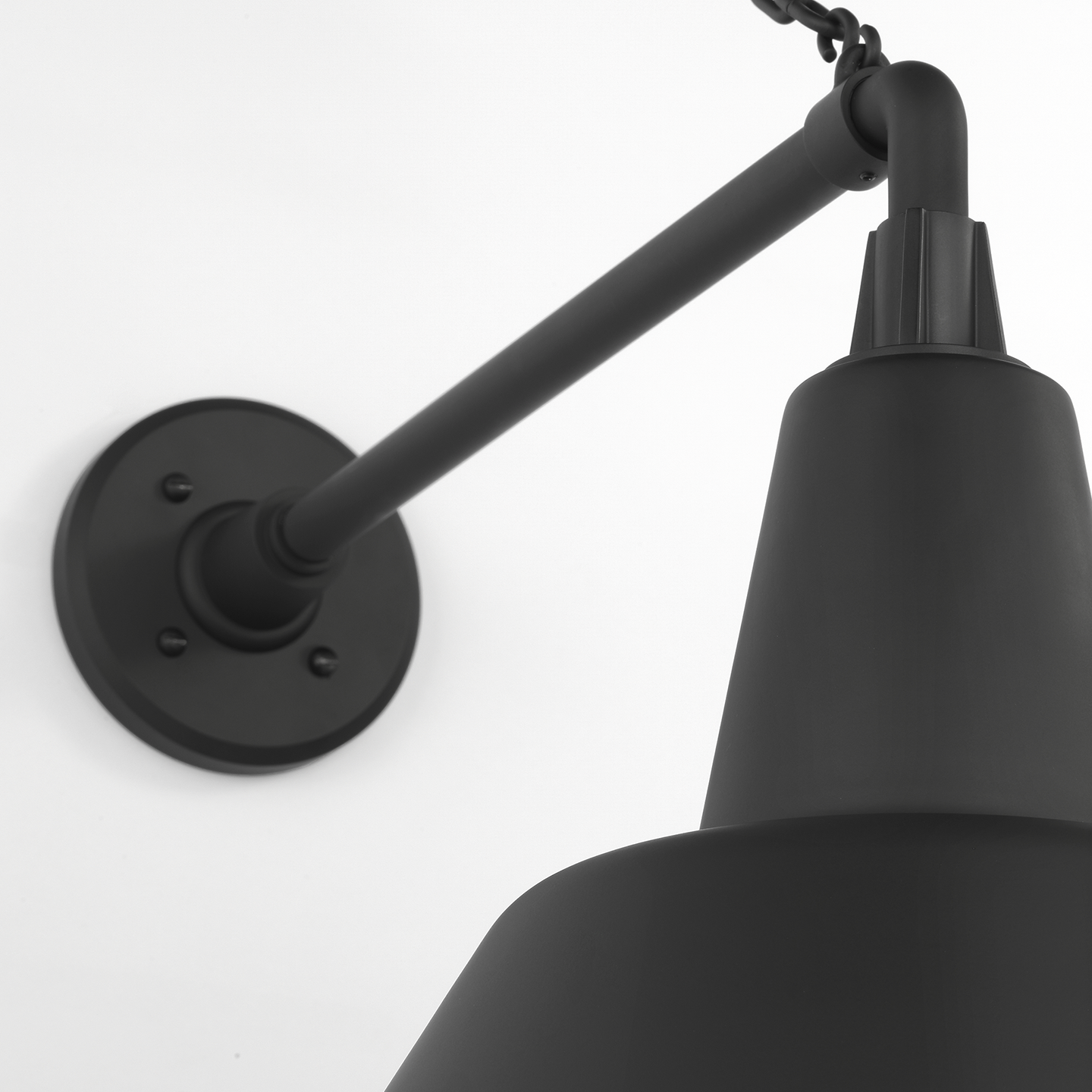 Academy 17.5" Anchored Mack Barn Light | Matte Black | 12.5 | 12.5" Matte Black Bowers Shade
