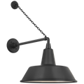 Academy 17.5" Anchored Mack Barn Light | Matte Black | 16 | 16" Matte Black Bowers Shade
