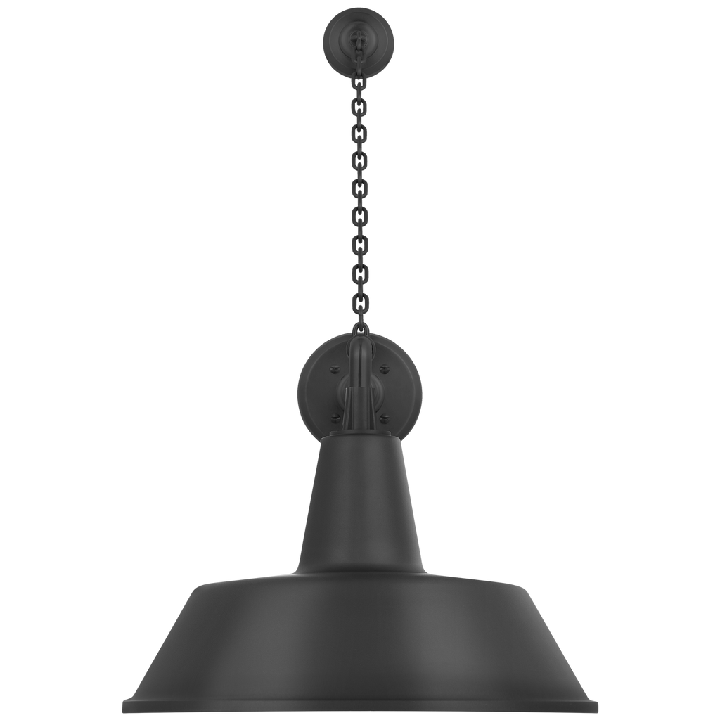 Academy 17.5" Anchored Mack Barn Light | Matte Black | 16 | 16" Matte Black Bowers Shade
