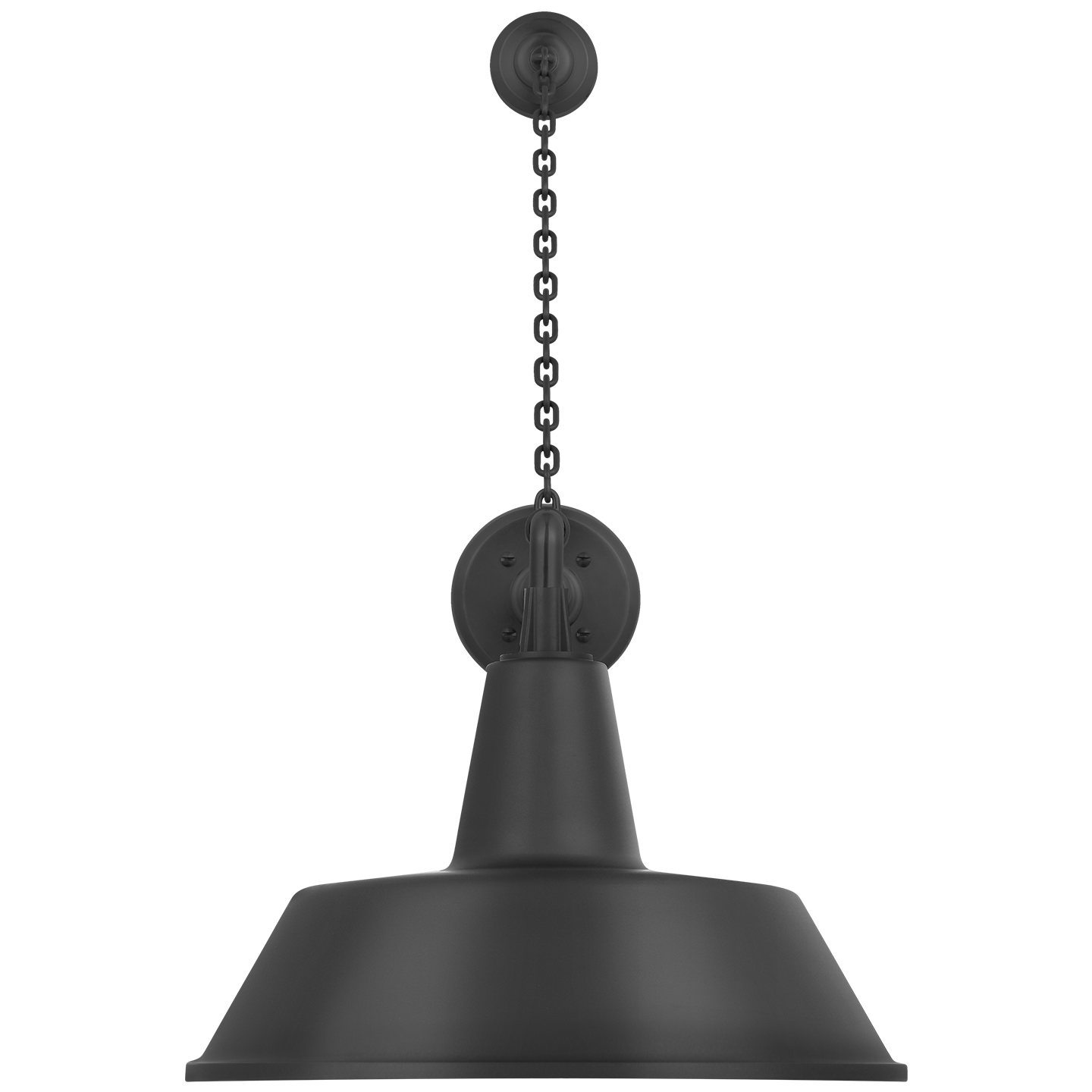 Academy 17.5" Anchored Mack Barn Light | Matte Black | 16 | 16" Matte Black Bowers Shade