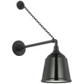 Academy 17.5" Anchored Mack Barn Light | Matte Black | 8 | 8" Green Rockhouse Shade