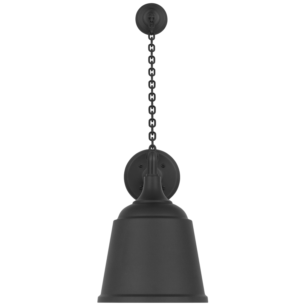 Academy 17.5" Anchored Mack Barn Light | Matte Black | 8 | 8" Matte Black Rockhouse Shade