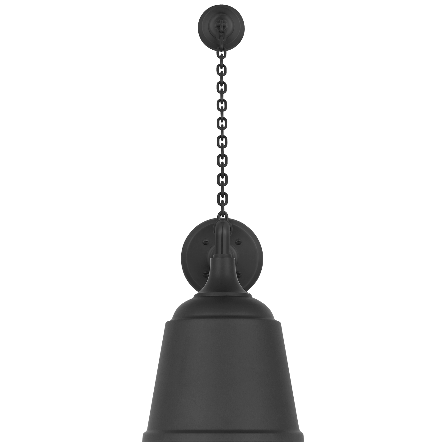 Academy 17.5" Anchored Mack Barn Light | Matte Black | 8 | 8" Matte Black Rockhouse Shade
