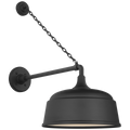 Academy 17.5" Anchored Mack Barn Light | Matte Black | 12.5 | 12.5" Matte Black Rockhouse Shade