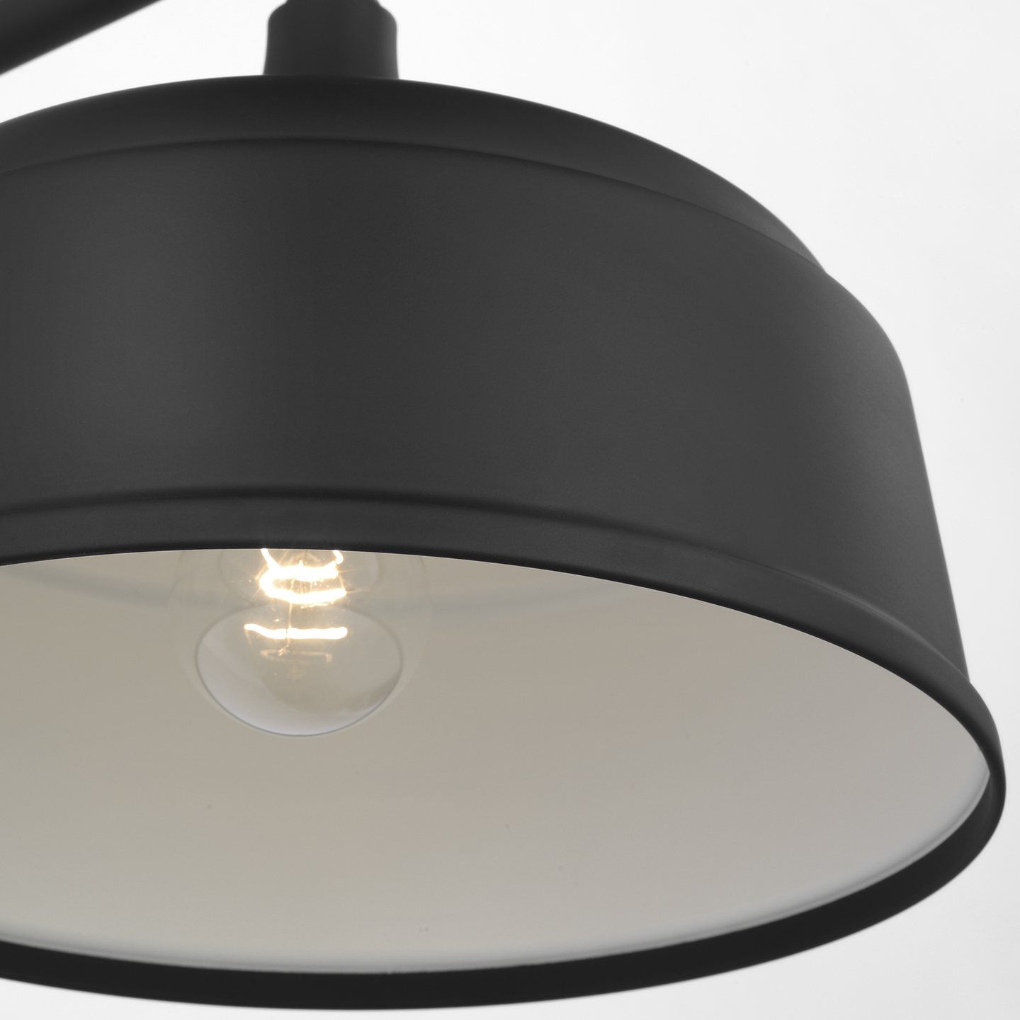 Academy 17.5" Anchored Mack Barn Light | Matte Black | 12.5 | 12.5" Matte Black Rockhouse Shade