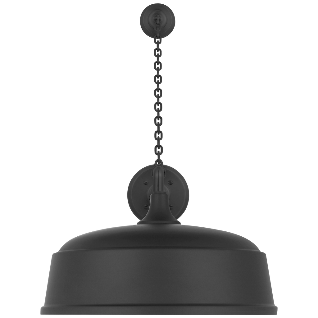 Academy 17.5" Anchored Mack Barn Light | Matte Black | 16 | 16" Matte Black Rockhouse Shade