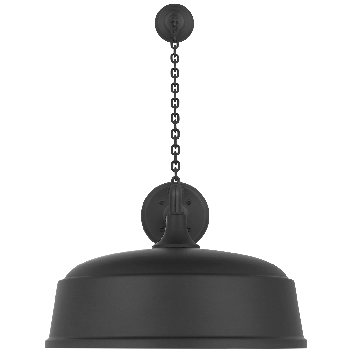Academy 17.5" Anchored Mack Barn Light | Matte Black | 16 | 16" Matte Black Rockhouse Shade